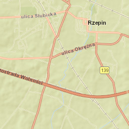 Rzepin Street Map
