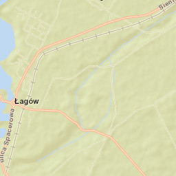 Łagów Street Map