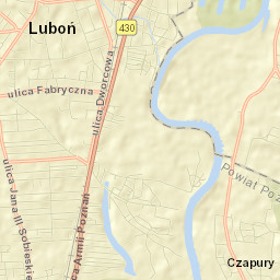 Luboń Street Map