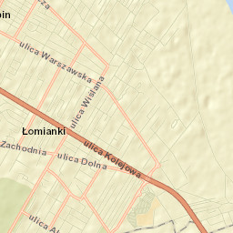 Łomianki Street Map