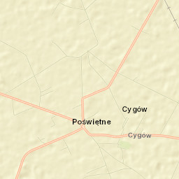Poświętne Street Map