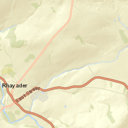 Bridge Street, Rhayader, Powys LD6, UK Street Map