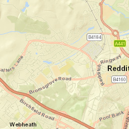221 Birmingham Road, Redditch, Worcestershire Street Map