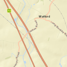 M1, Northampton, Northamptonshire NN6 Street Map
