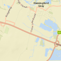 Hemingford Grey Street Map