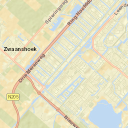 Zwaanshoek Street Map