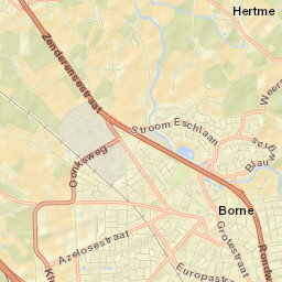 Borne Street Map