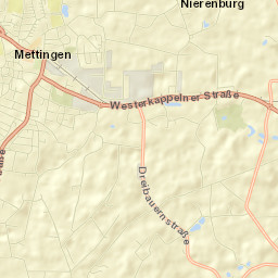 Mettingen Street Map