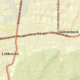 Lübbecke Street Map