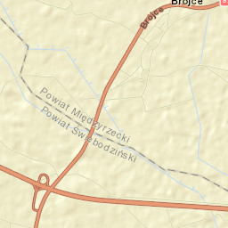 Brójce Street Map