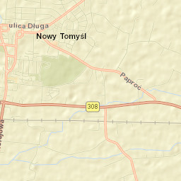 Nowy Tomyśl Street Map