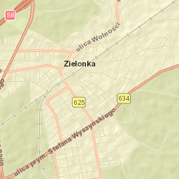 Zielonka Street Map