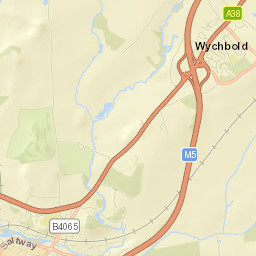 Wychbold Street Map