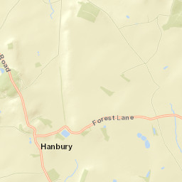 Hanbury Road, Bromsgrove, Worcestershire Street Map