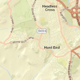 Bromsgrove Highway, Redditch, Worcestershire Street Map