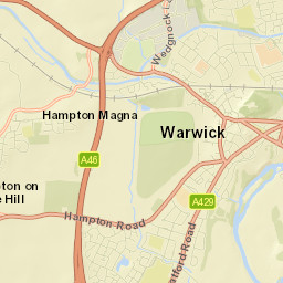 55 Mill Street, Warwick, Warwickshire CV34 Street Map