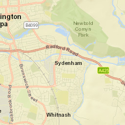 Royal Leamington Spa Street Map