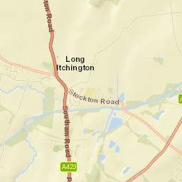 Long Itchington Street Map