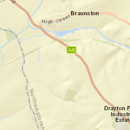 London Road, Daventry, Northamptonshire Street Map