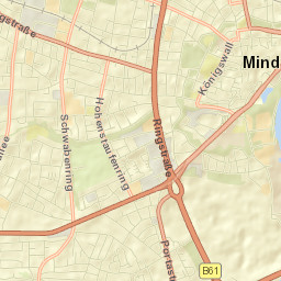 Minden Street Map