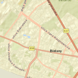 Bielany Street Map