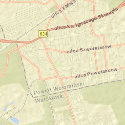 Ząbki Street Map