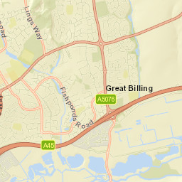 Northamptonshire Street Map