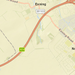 Exning Street Map