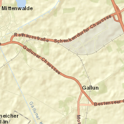 Mittenwalde Street Map
