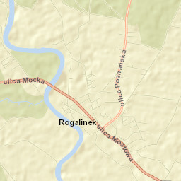 Rogalinek Street Map