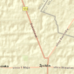 Żychlin Street Map