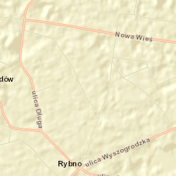 Rybno Street Map