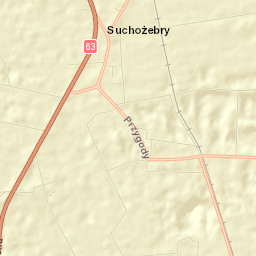 Suchożebry Street Map