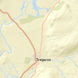 Tregaron Street Map