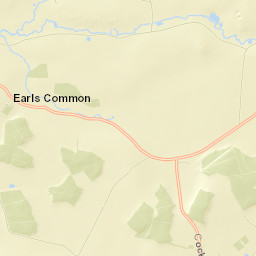 Cockshot Lane, Worcestershire, UK Street Map