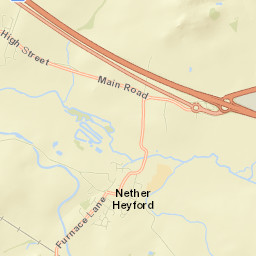 Nether Heyford Street Map