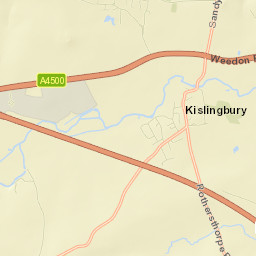 Kislingbury Street Map