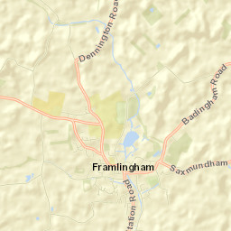 Framlingham Street Map