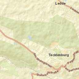 Tecklenburg Street Map