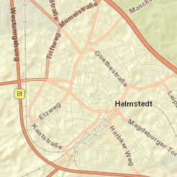 Helmstedt Street Map