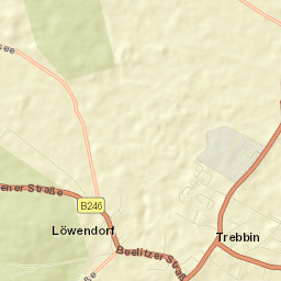 Trebbin Street Map
