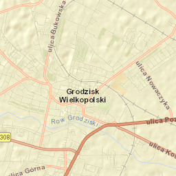 Grodzisk Wielkopolski Street Map