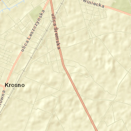Krosno Street Map