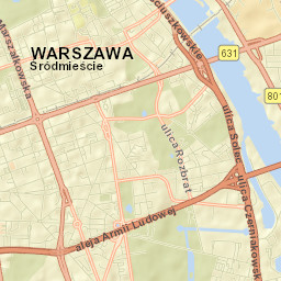 Warszawa Street Map