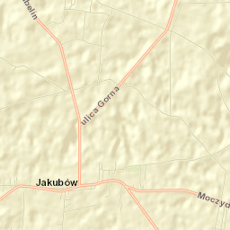 Jakubów Street Map