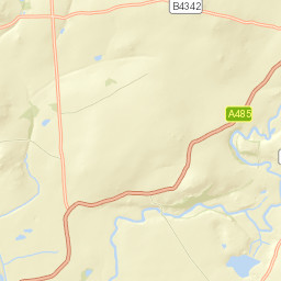 B4342, Tregaron, Ceredigion SY25, UK Street Map