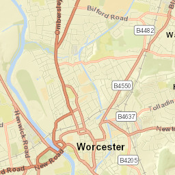 Worcester Street Map