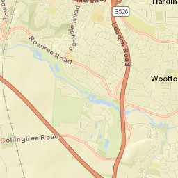 Hardingstone Street Map