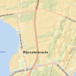 Rijnsaterwoude Street Map