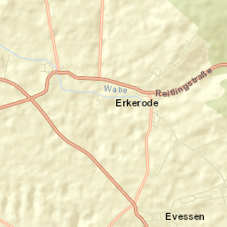 Erkerode Street Map